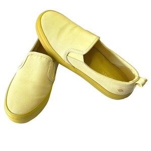 Sperry Sz7.5 Yellow Seaside Slip on Top-Sider Sneakers